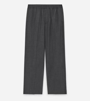 Arket Wool Pull On Drawstring Trousers Pants Grey Men's EUR 48 Medium